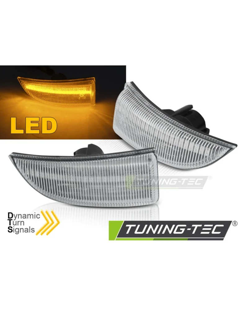 Répétiteurs latéraux à LED blancs pour RENAULT SCENIC III MEGANE III