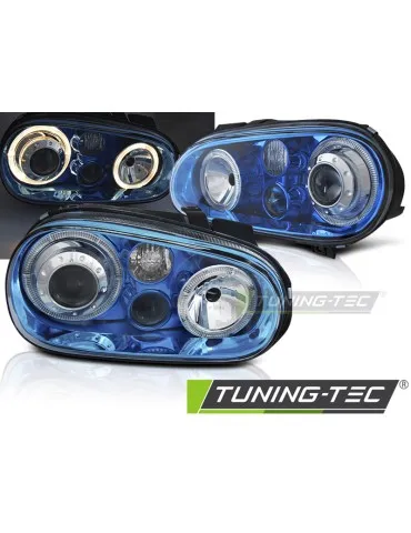 Phares bleus pour VW GOLF 4 09.97-09.03