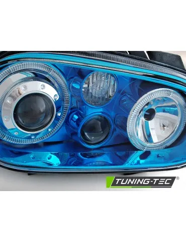 Phares bleus pour VW GOLF 4 09.97-09.03