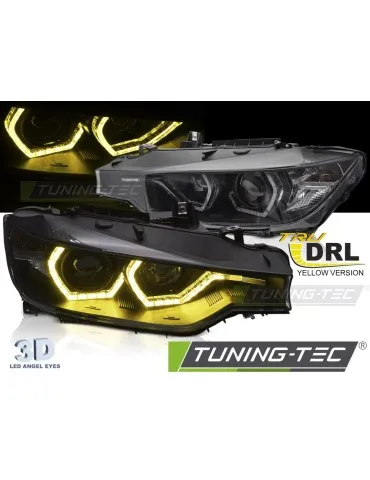 Phares à LED noirs pour BMW F30/F31 11-15