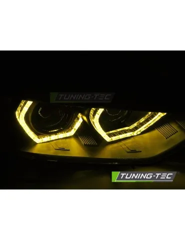 Phares à LED noirs pour BMW F30/F31 11-15