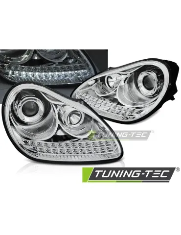 Phares au xénon chromés pour PORSCHE CAYENNE 02-06 HID