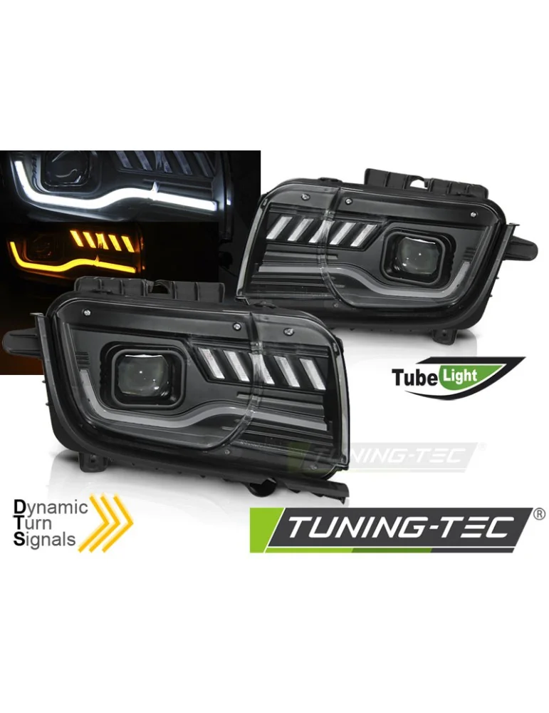 Phares à LED noirs pour CHEVROLET CAMARO 09-13