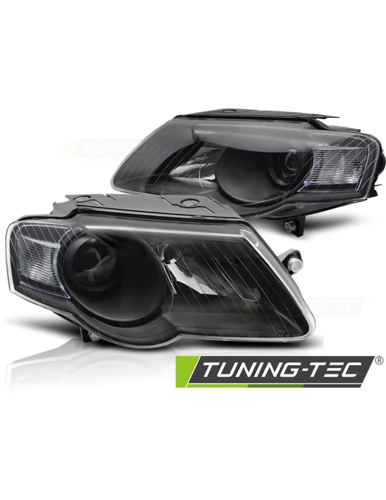 Phares halogène noirs pour VW PASSAT B6 3C 03.05-10