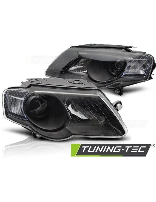 Phares halogène noirs pour VW Passat B6 3C (2005 - 2010)