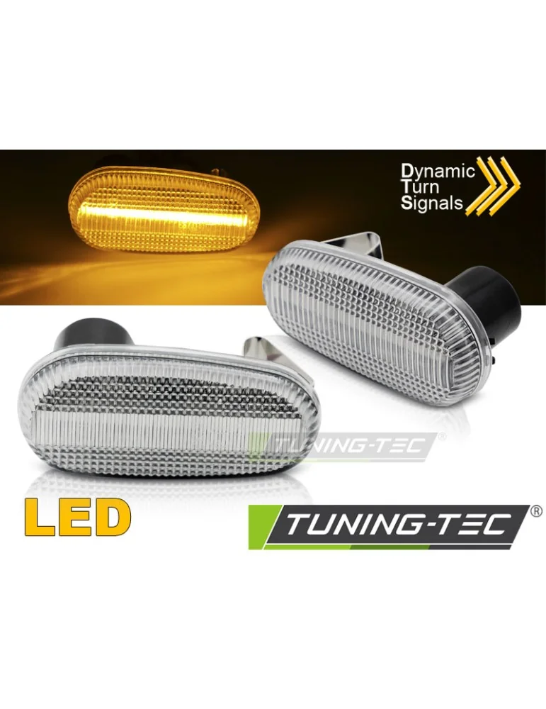 Répétiteurs latéraux à LED blancs pour ALFA ROMEO MITO 147 00-04 GT