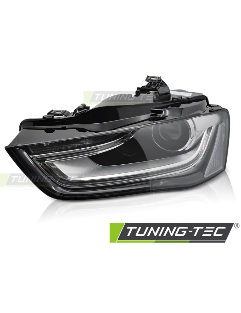 Phares au xénon noirs pour AUDI A4 B8 12-15