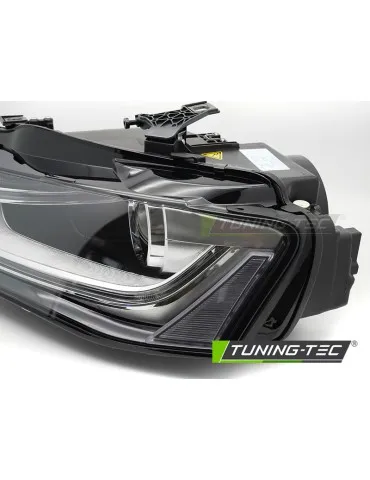 Phares au xénon noirs pour AUDI A4 B8 12-15