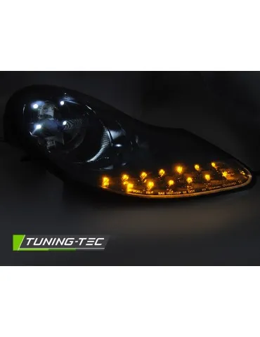 Phares à LED noirs pour PORSCHE BOXSTER 96-04 911 996