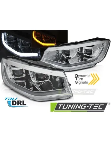 Phares halogène chromés pour VW CADDY 20