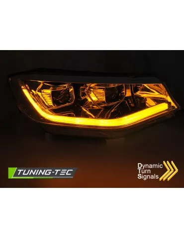Phares halogène chromés pour VW CADDY 20