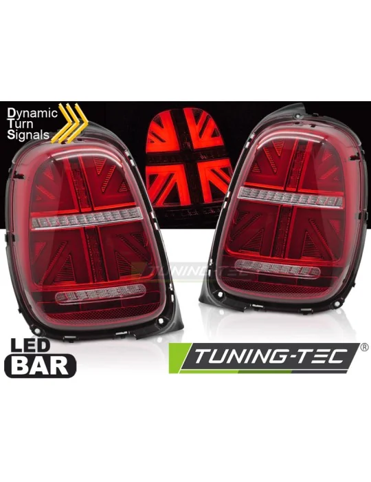 Feux arrière à LED rouges blancs pour Mini Cooper F55 F56 F57 6-PIN (2014 - 2017)