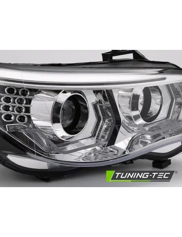 Phares à LED chromés pour BMW E60 E61 03-07