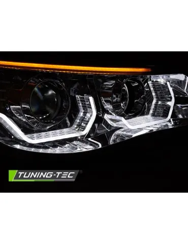 Phares à LED chromés pour BMW E60 E61 03-07