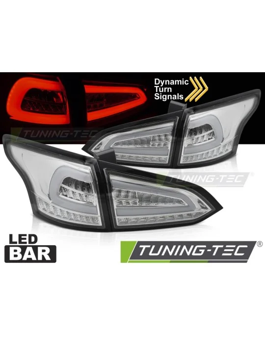 Feux arrière à LED chromés pour Ford Focus MK 3 Break (2011 - 2018)