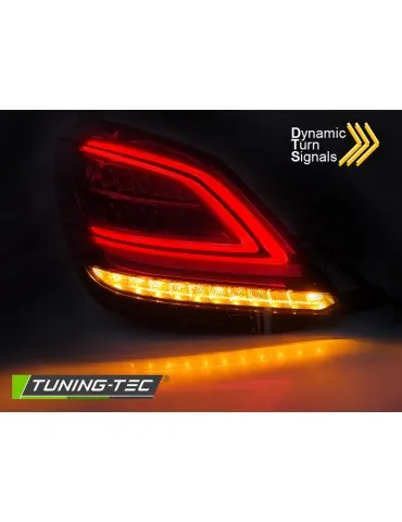 Feux arrière à LED rouges blancs pour MERCEDES C-CLASS W205 14-18