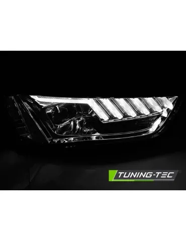 Phares au xénon chromés pour AUDI A4 B8 12-15
