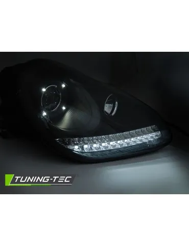 Phares au xénon noirs pour PORSCHE CAYENNE 02-06 HID
