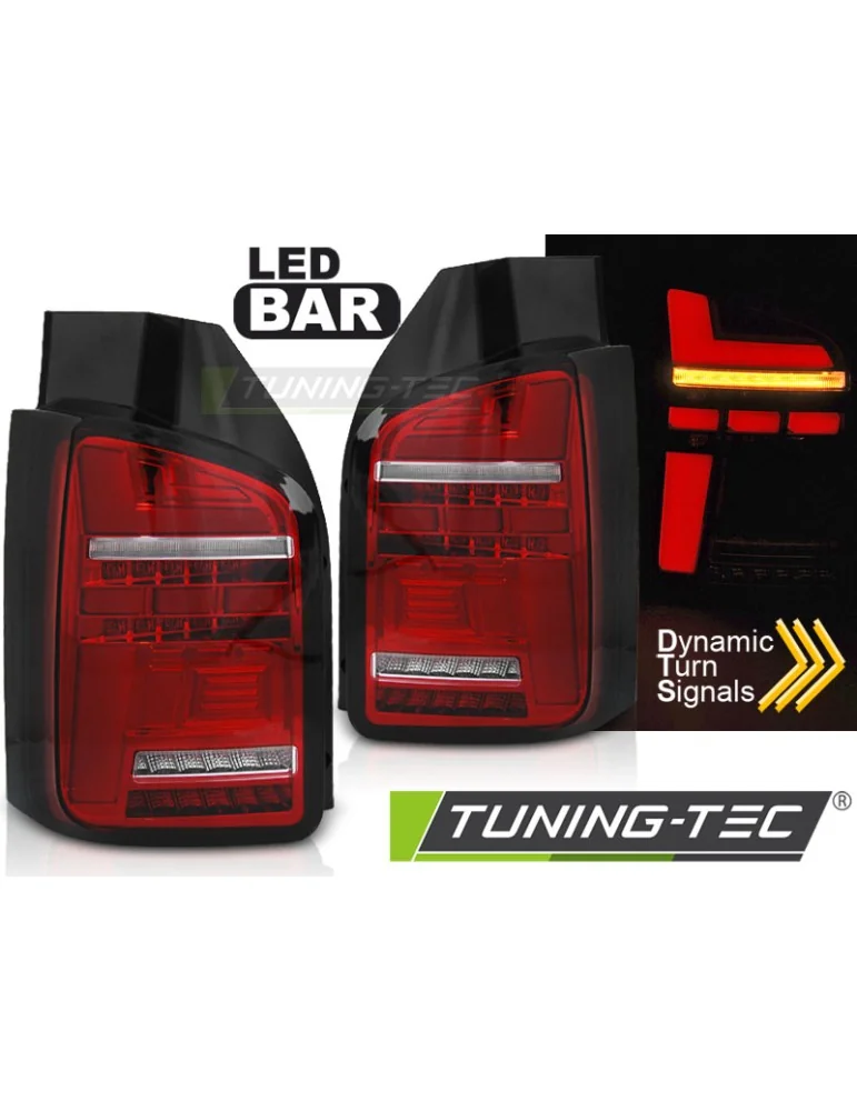 Feux arrière à LED rouges blancs pour VW T6 15-19 BULB