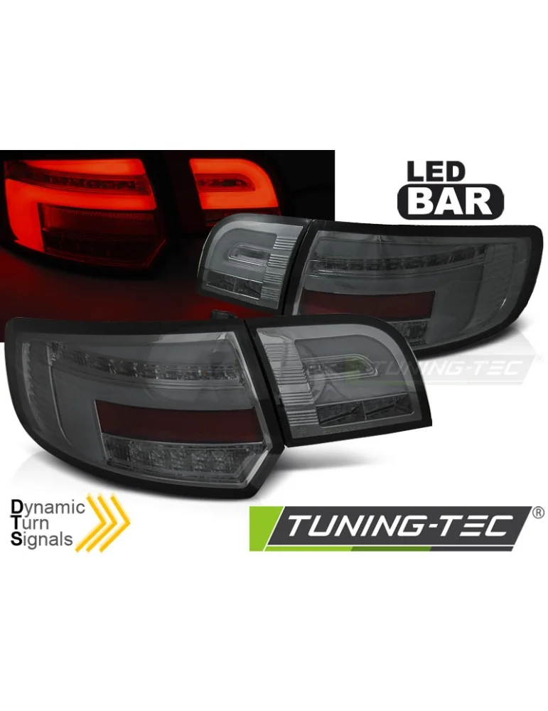 Feux arrière à LED fumés pour AUDI A3 8P 5 portes 03-08