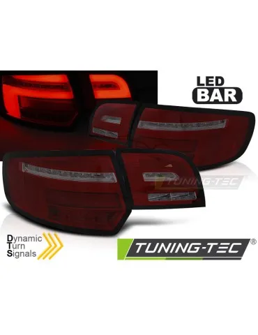 Feux arrière à LED fumés rouges pour AUDI A3 8P 5 portes 03-08