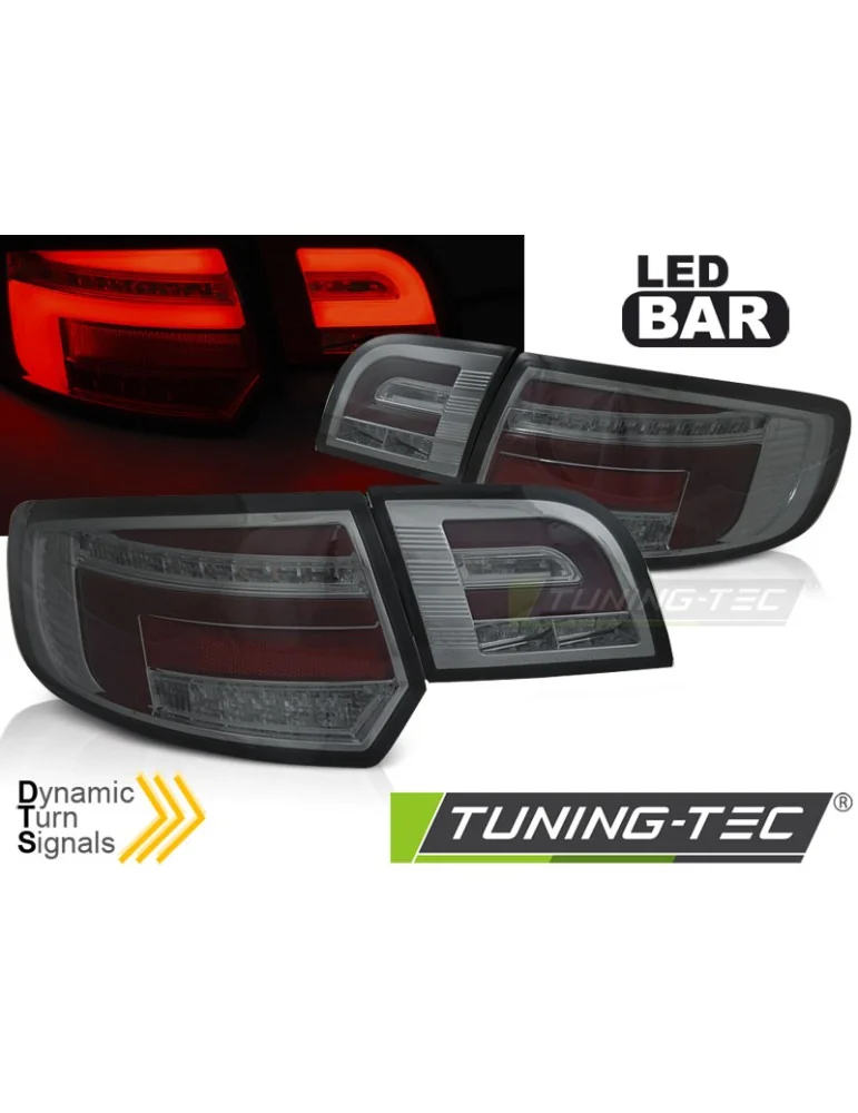 Feux arrière à LED fumés rouges pour AUDI A3 8P 5 portes 03-08