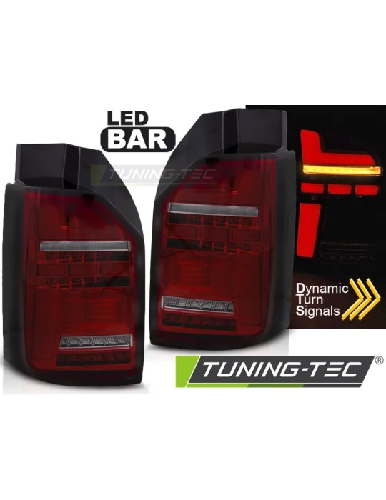 Feux arrière à LED fumés rouges pour VW T6.1 (à partir de 2020)