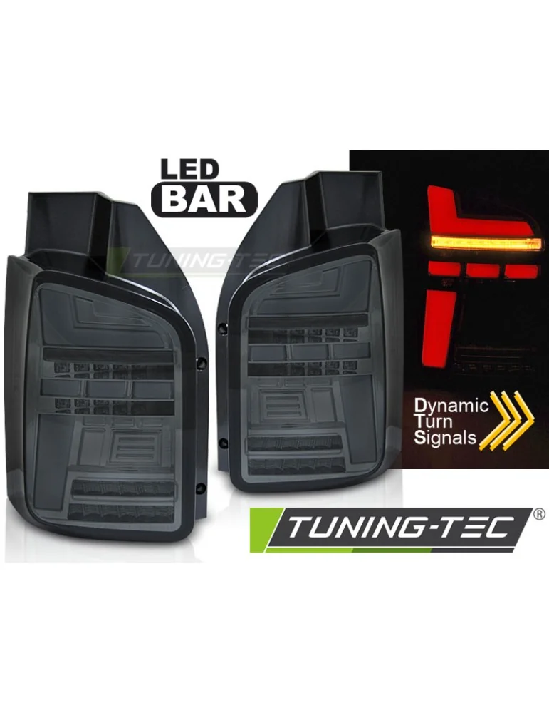 Feux arrière à LED fumés pour VW T5 10-15