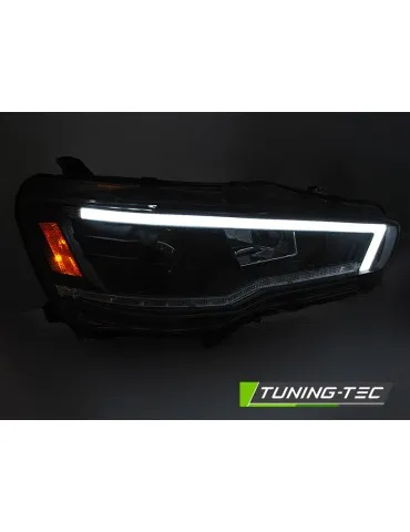 Phares à LED noirs pour MITSUBISHI LANCER 8 08-16