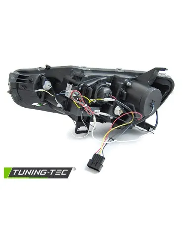Phares à LED noirs pour MITSUBISHI LANCER 8 08-16