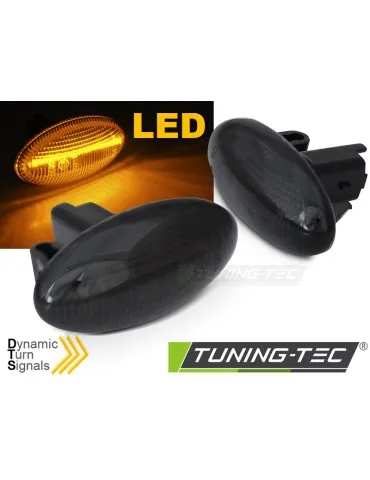 Répétiteurs latéraux à LED fumés pour PEUGEOT 107 206 307 CITROEN C1 C2 C3 C4