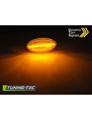 Répétiteurs latéraux à LED fumés pour PEUGEOT 107 206 307 CITROEN C1 C2 C3 C4