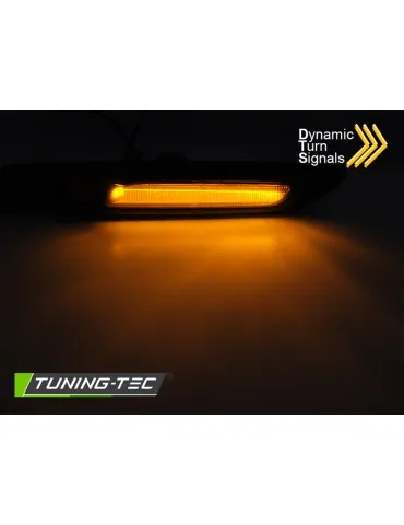 Répétiteurs latéraux à LED noirs fumés pour BMW F10/F11 10-13