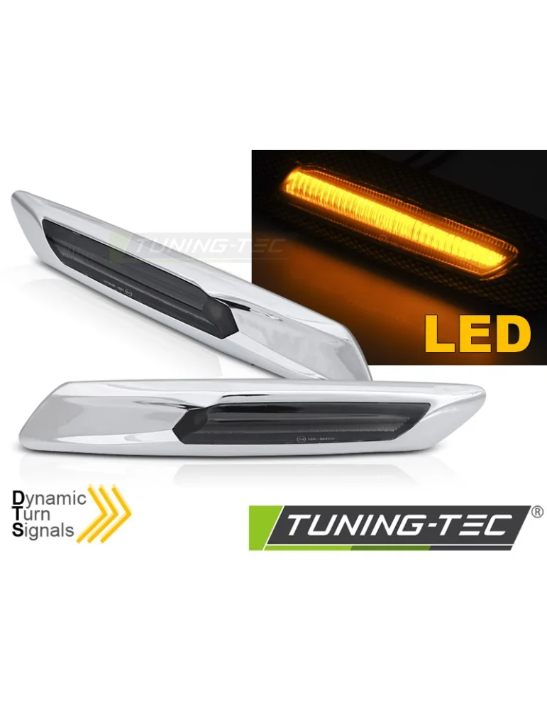 Répétiteurs latéraux à LED fumés pour BMW F10/F11 10-13