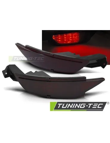 Antibrouillards à LED fumés rouges pour FORD FIESTA MK7 08-16
