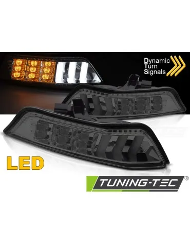 Clignotants avant à LED fumés pour FORD MUSTANG 15-17