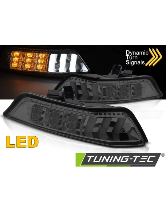 Clignotants avant à LED fumés pour Ford Mustang (2015 - 2017)