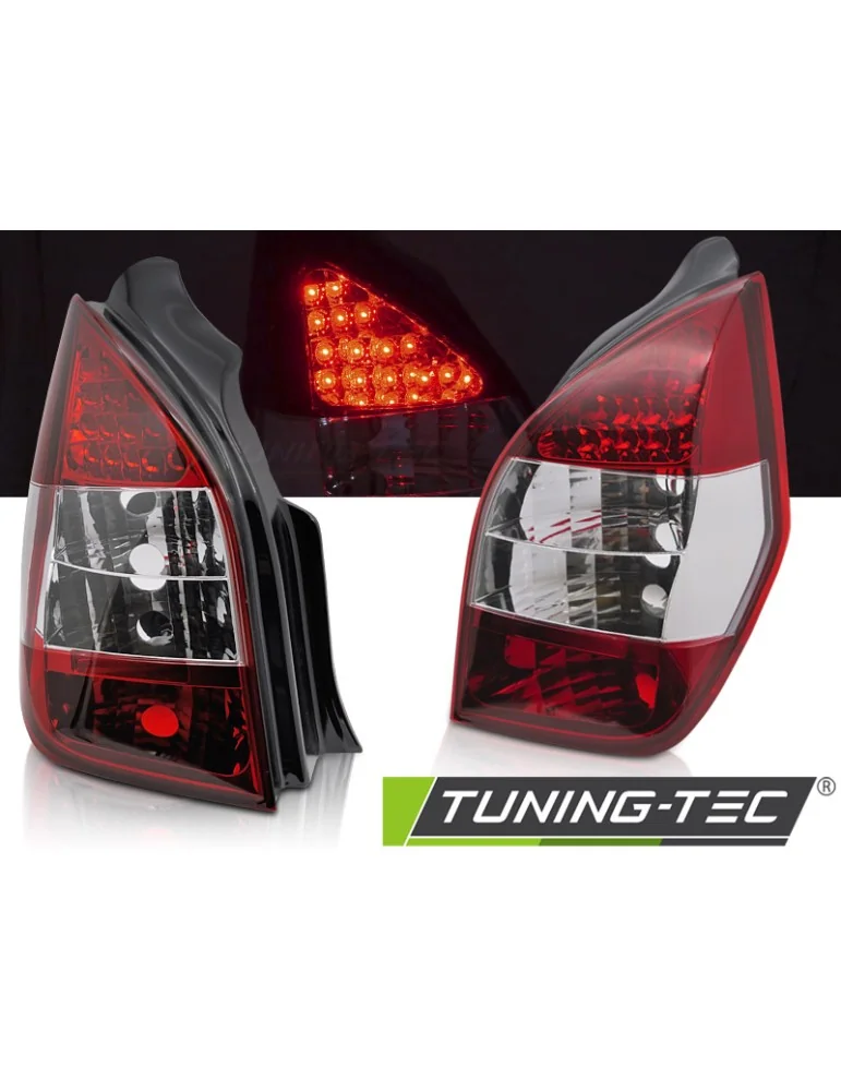 Feux arrière à LED rouges blancs pour CITROEN C2 11.03-10