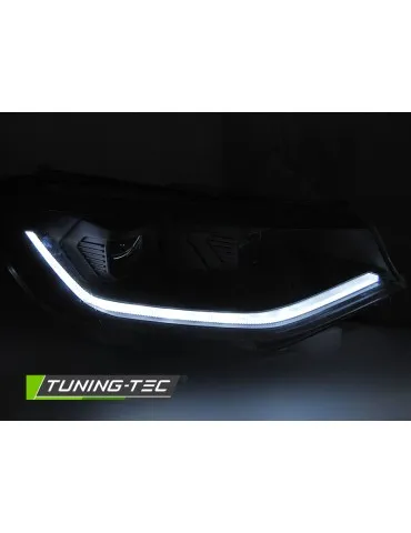 Phares halogène noirs pour VW CADDY 20