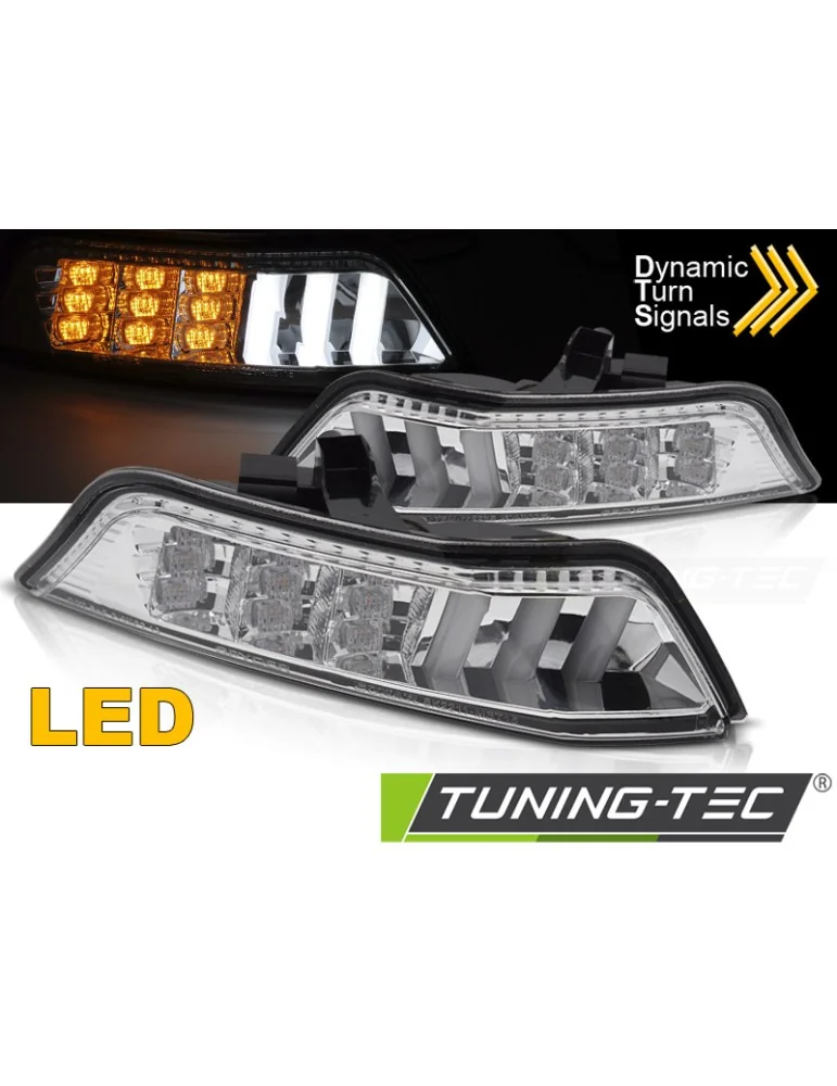 Clignotants avant à LED chromés pour FORD MUSTANG 15-17