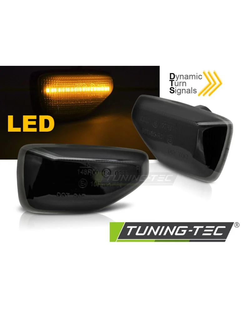 Répétiteurs latéraux à LED fumés pour DACIA DUSTER LOGAN SANDERO