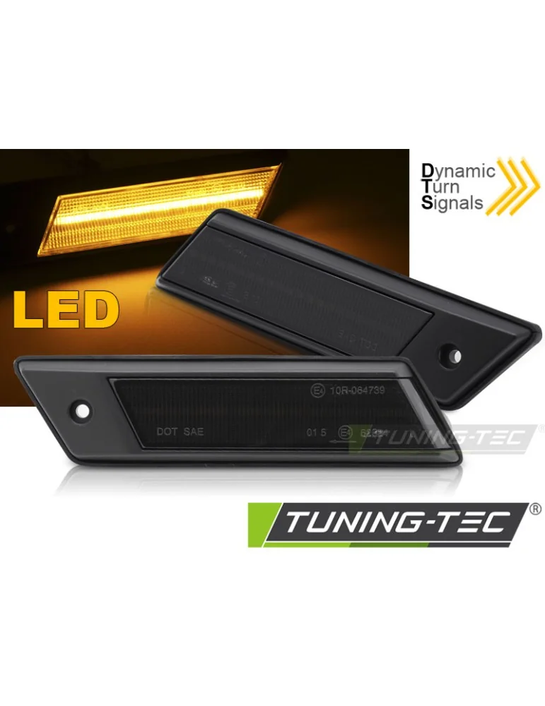 Répétiteurs latéraux à LED fumés pour BMW E30/E28/E24/E23