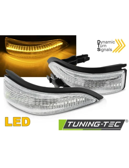 Répétiteurs latéraux à LED blancs pour Toyota Yaris III (2011 - 2019)