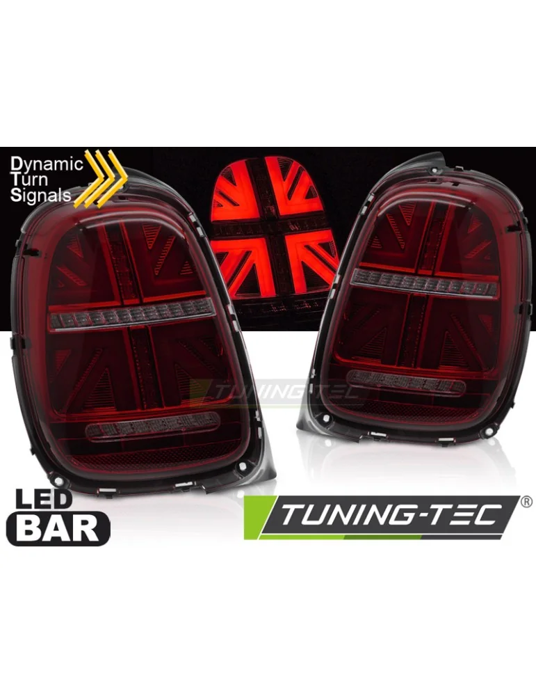 Feux arrière à LED fumés rouges pour MINI COOPER F55 F56 F57 14-17 6-PIN