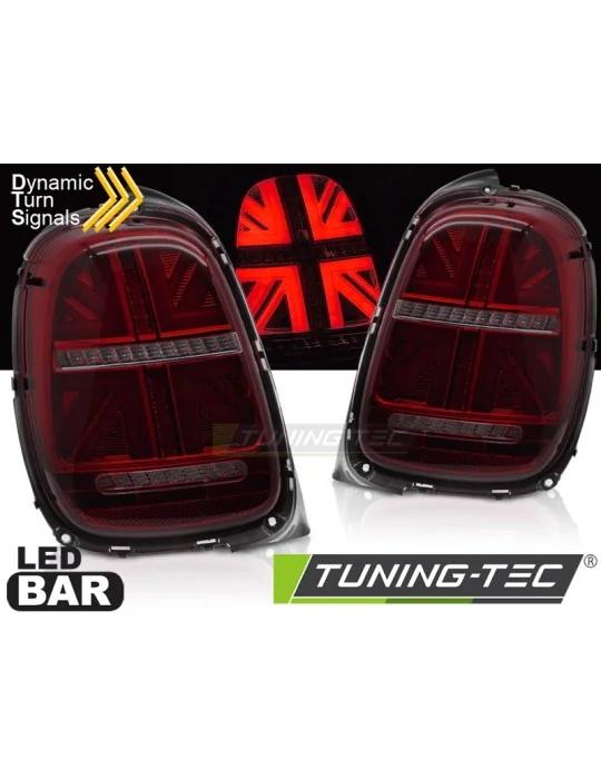Feux arrière à LED fumés rouges pour Mini Cooper F55 F56 F57 6-PIN (2014 - 2017)