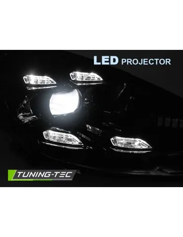 Phares à LED noirs pour PORSCHE CAYENNE 10-15
