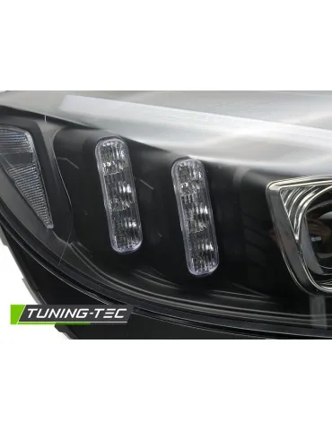 Phares à LED noirs pour MERCEDES W205 14-18