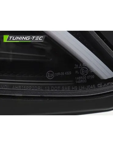 Phares à LED noirs pour MERCEDES W205 14-18
