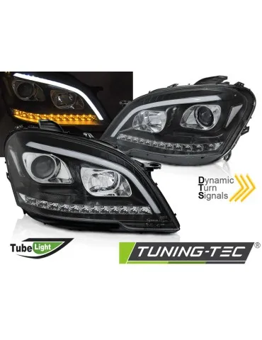 Phares à LED noirs pour MERCEDES W164 ML M-KLASA 09-11