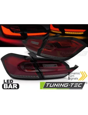 Feux arrière à LED fumés rouges pour FORD FIESTA MK8 17-21 berline à hayon
